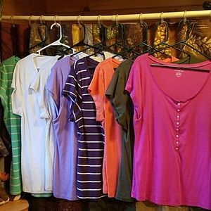 All 8 Old Navy perfect tees for 1 price